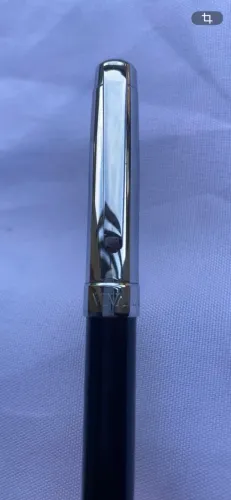 Caneta Esferográfica Vivara Preta E Prata