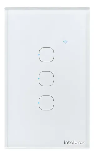 Interruptor Smart Touch Wi-fi 3 Teclas 1003 Intelbras Branco