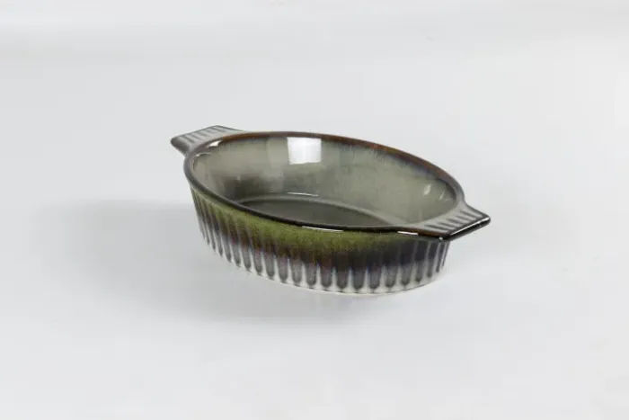 [NOVA] Travessa Oval Cerâmica L'Hermitage Verde 1,4L (31cm)