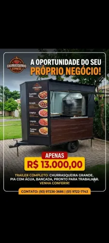 Trailer de churrasquinho 