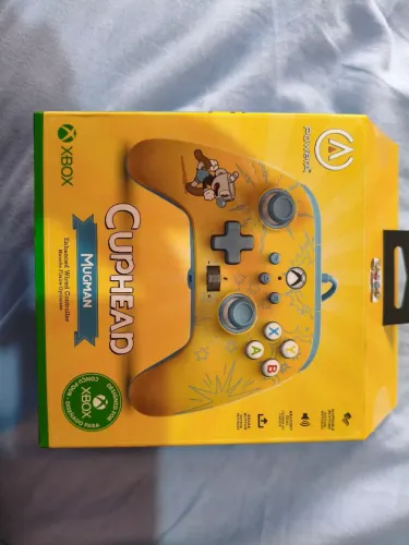 Controle joystick PowerA Xbox Cuphead Mugman