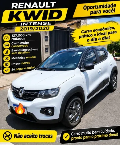 Renault Kwid Intense 1.0 Flex 12V 5P Mec. 2020