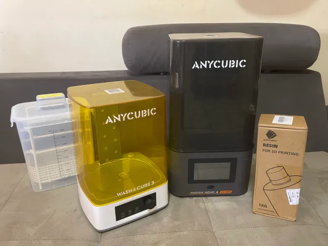Impressora 3D Resina Anycubic Photon Mono 4 Ultra 10K + Wash & Cure 3 + 1kg Resina