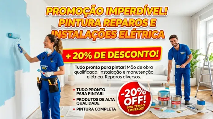 Pintor e eletricista profissional 
