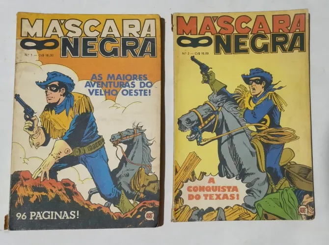 Máscara negra combo nº 1 e 2 ebal