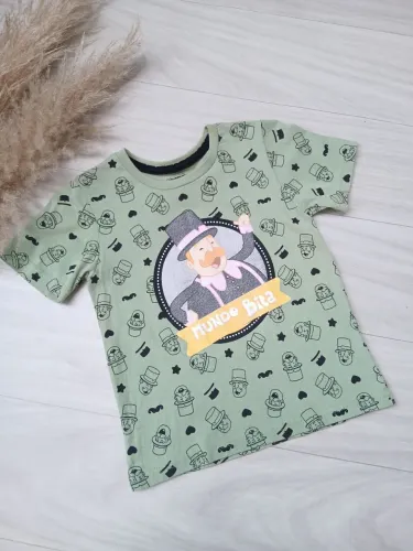 Camiseta infantil masculina com estampa "Mundo Bita".<br>?Tam 8 anos<br>?35,00