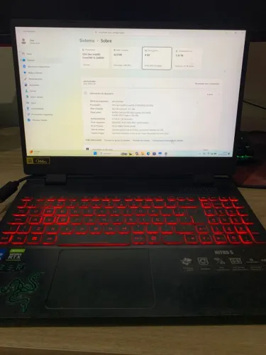 Notebook Gamer Acer Nitro 5 - Excelente Estado | Upgrade de RAM e SSD