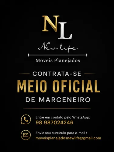 Contrata-se meio oficial de marceneiro!