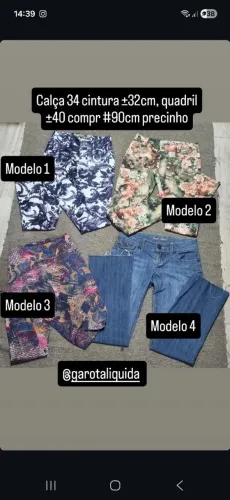 Calça 34 varios modelos lindas