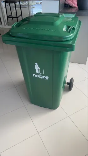 Lixeira Container 240l Coletor De Lixo Com Rodas 