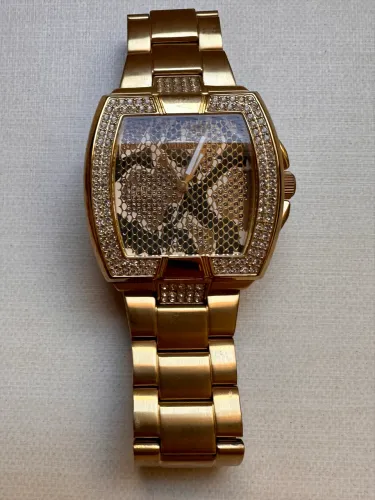 Relógio Guess Original Gold Python - Novo e Impecável (W18533L1) 