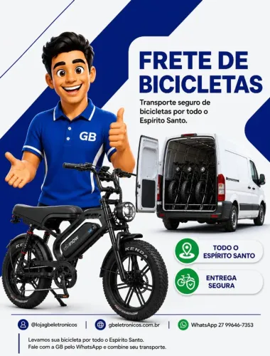 Transporte de Bicicletas Em Todo o ES - Elétricas e Convencionais