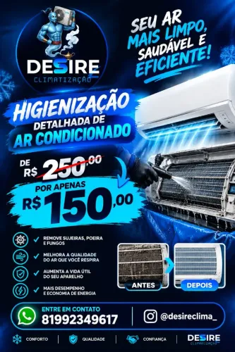 Higienização Ar condicionado