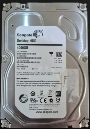 HD 4 TB - Apenas 336 horas de uso