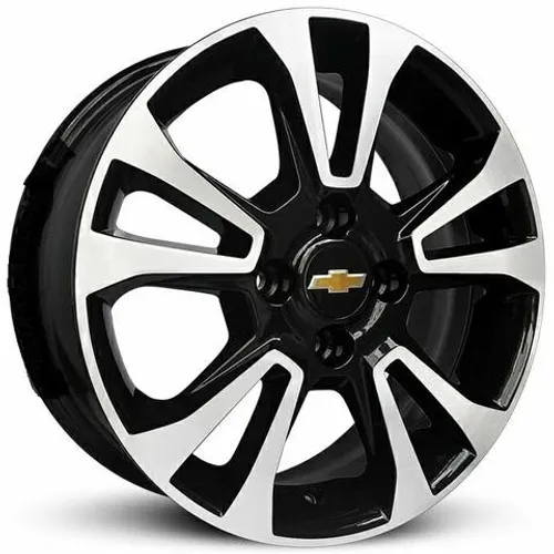 Roda aro 14 Oniz LTZ preta com diamantada Prisma 4X100