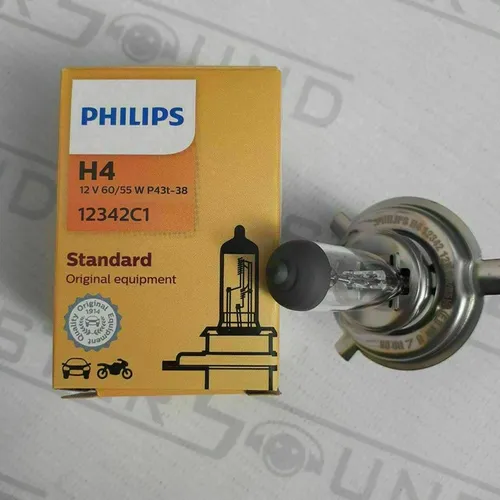 Lâmpada Philips.  H-4. Nova. Instalada.