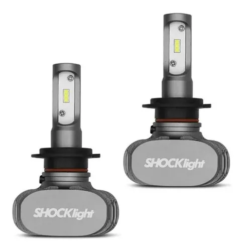 Par Lâmpadas Automotivas Ultra Led Titanium 10Mil Lumens H1 H3 H4 H7 H8 H11 - Shocklight