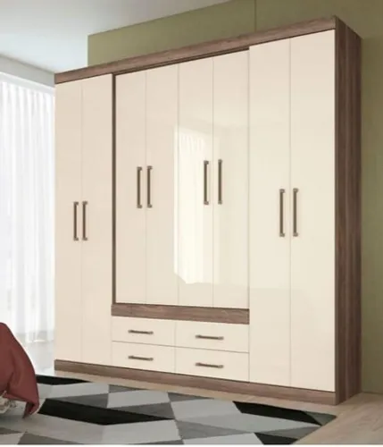 Guarda Roupa Casal 8 Portas 4 Gavetas Santos Andira Napoles **novo na caixa**