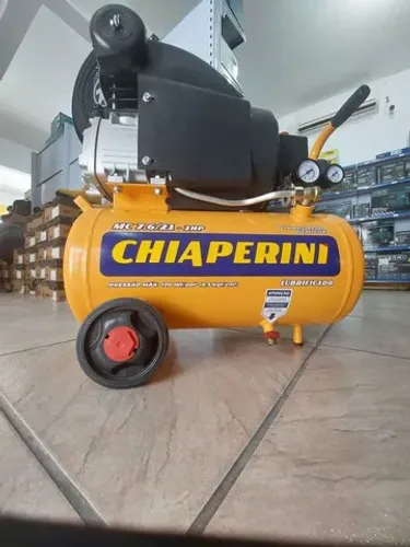 Compressor de ar 7,6Pés 21L 2hp Monofásico Chiaperini (Loja/Novo)