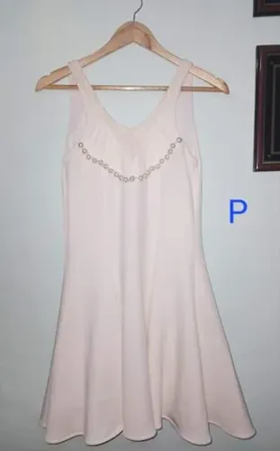 Vestido curto festa P off white