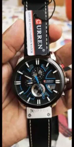 Relógio Curren 8346 Pulseira de Couro