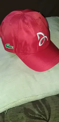 Boné Lacoste Djokovic na cor vermelho novo zero 