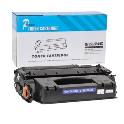 Toner 10PK alto rendimento Q7553X 53X para HP LaserJet P2014 P2015 M2727 MFP M2727