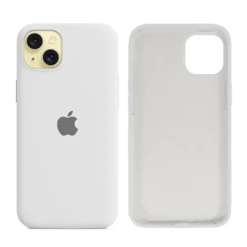 Capa iPhone 15 Plus Em Silicone Com Interior Aveludado