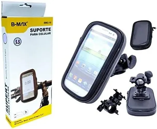 Suporte Case Celular Moto Bike Gps Prova D'água Até 5,5 Pol 30