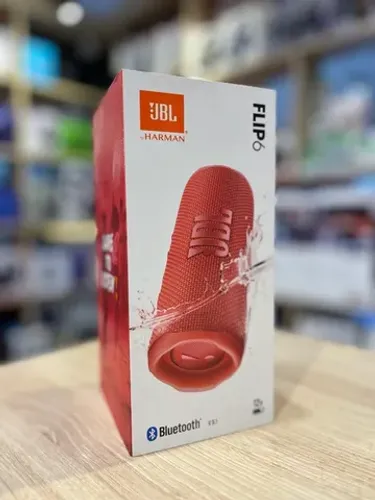 Caixa de Som Portatil JBL Flip 6 Red Lacrada - Loja Fisica | Até 12x sem juros 