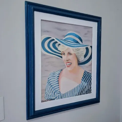 Óleo sobre Tela - Lady Di - Tela 40x60cm