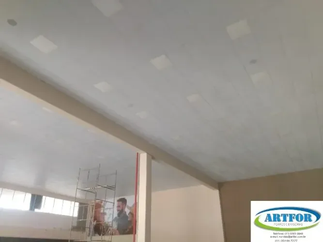 Forro de Isopor Pintado Instalado - Artfor Forros 11-5661-9548 fone zap