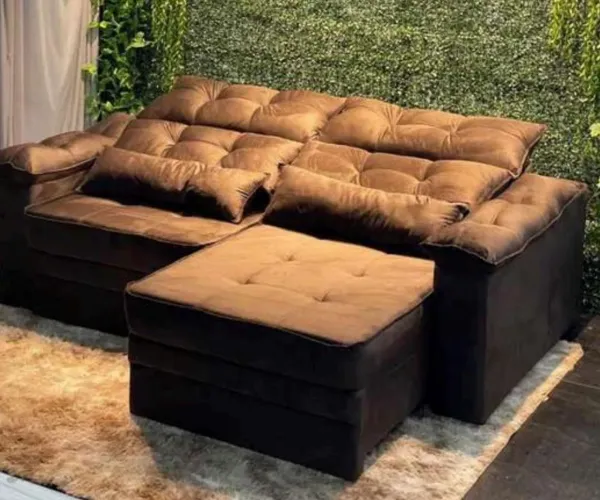 Sofá retrátil reclinável Poly 2,20 cm top