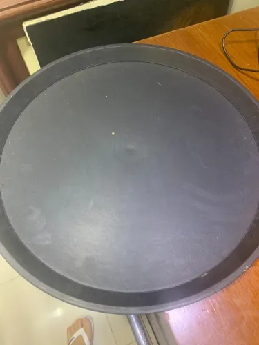 Bandejas Preta em plástico 35 cm Diametro (8 unidades)