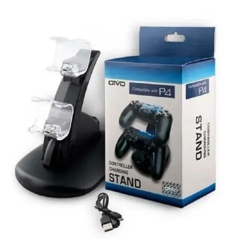 Base Carregador Duplo Para Controle Ps4 P4002