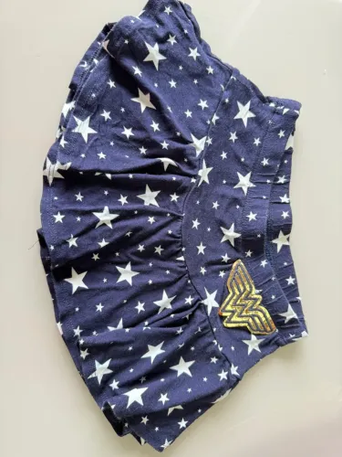 Shorts saia Infantil Wonder Woman - tam 4