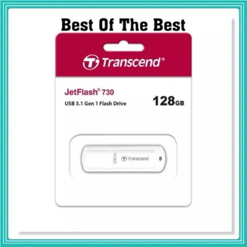 Pen Drive USB 3.1 JetFlash 730 De 128 GB Da Transcend Branco