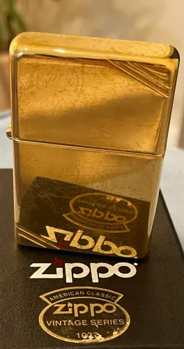 Isqueiro Zippo Brass Vintage anos 30