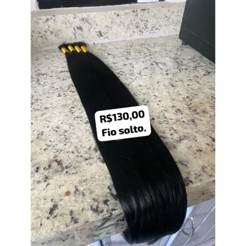 Mega Hair Fios Soltos - Preto Natural - R$130,00