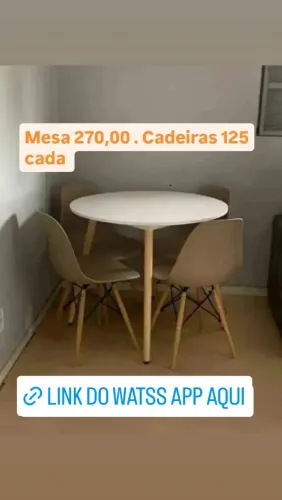 Vendo mesas de jantar 100% MDF novas de fábrica (não acompanha cadeiras)
