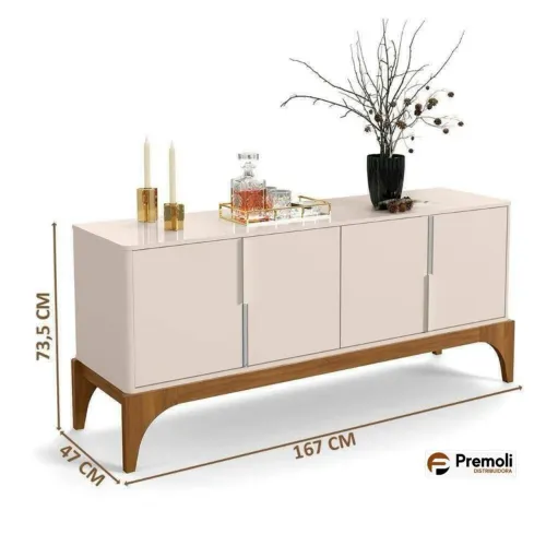 Buffet 4 portas 1.67cm Amalfi