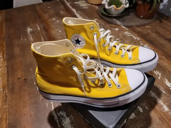 ALL STAR PLATAFORMA AMARELO 