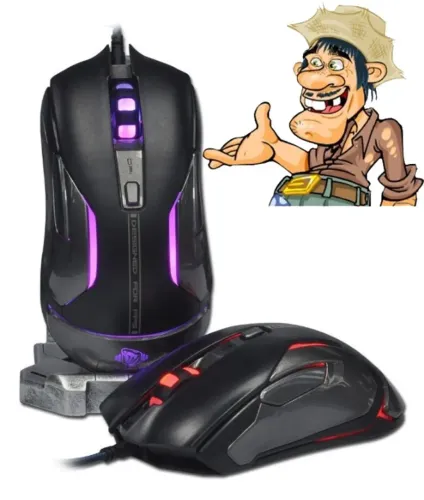 Mouse Gamer Laser 8.200 DPI Rgb Auroza Fps Emp669 nOVO lacrado
