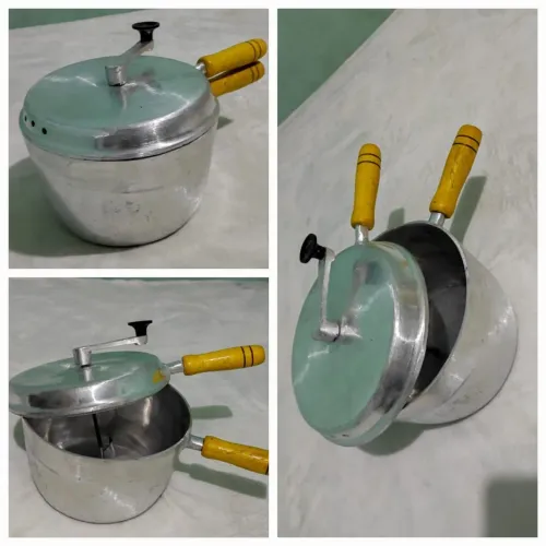Pipoqueira de alumínio batido