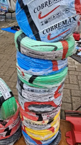 Rolos de fios e cabos elétricos COBREMAX