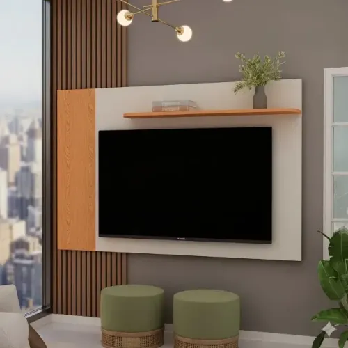 Painel Flórida Cinamomo/Off White