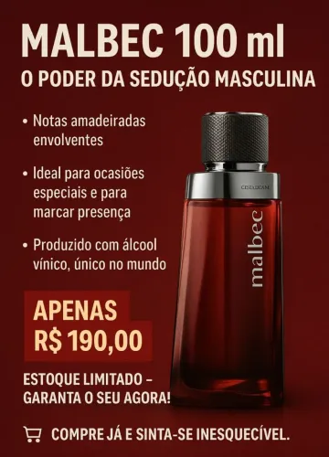 Malbec 100ml: O Poder da Sedução Masculina