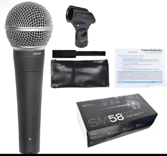 Microfone Shure Sm58 Profissional (Novo)