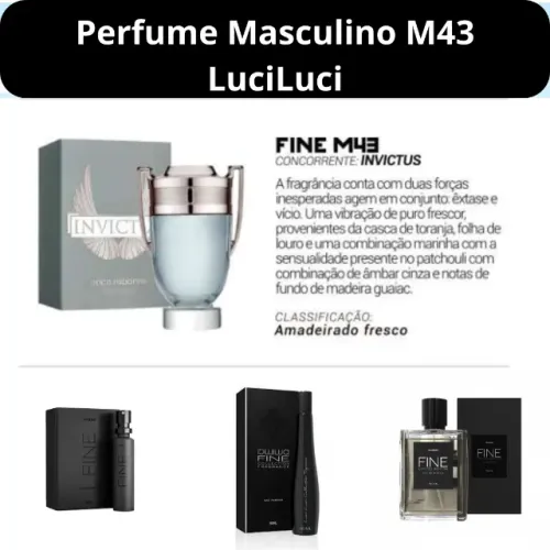 Perfume Masculino M43 LuciLuci - 50 ml