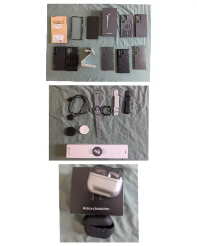 Galaxy S25 Ultra + Galaxy Buds Pro 3 + Galaxy Watch 7 44mm LTE + Acessórios